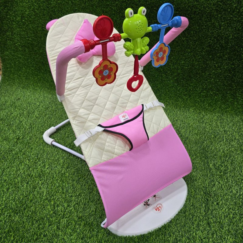 Premium Love  Baby bouncer with music - Pink