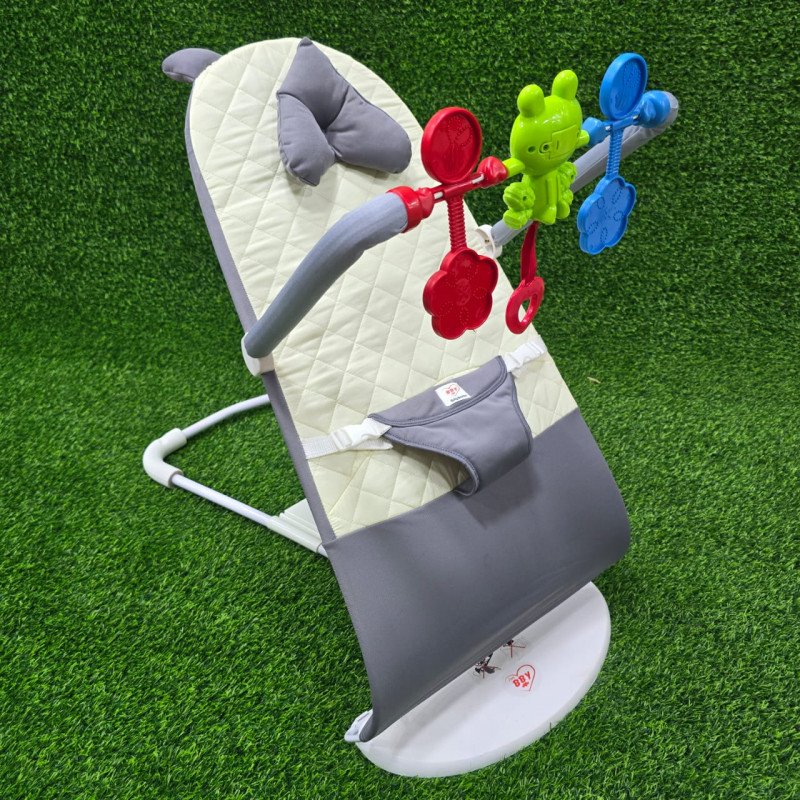 Premium Love Baby bouncer with music - Gray