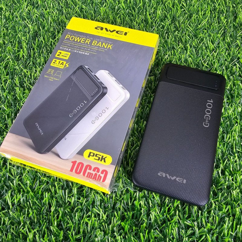 Awei Mini portable dual usb polymer 10000mAh