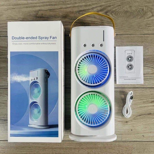 Rechargeable Remote Control Portable Double Head Air Cooler